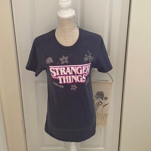 Stranger Things Purple Graphic Tee Shirt